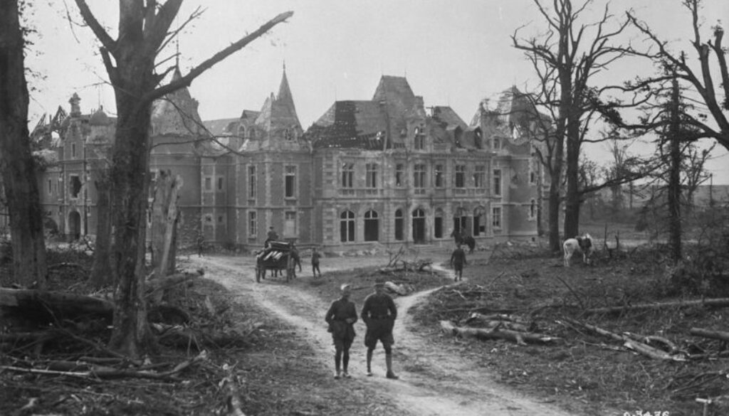 236_The Chateau at Bourlon. Advance East of Arras. October, 1918. 2